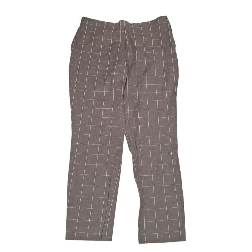 a new day Pants Elastic Waist Brown Business‎ Dress Womens Size 10